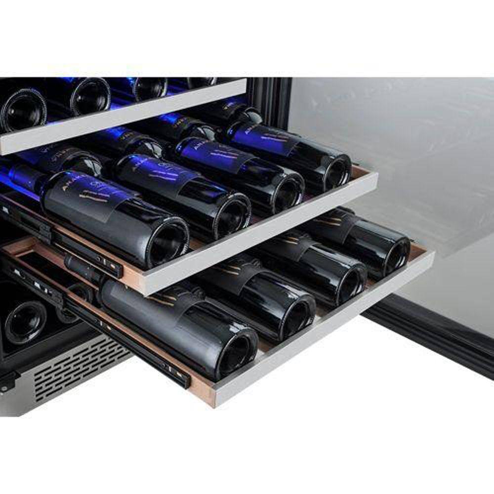 Avallon Dual Zone 24 in. 46-Bottle Built-in Wine Cooler AWC241DBLSS