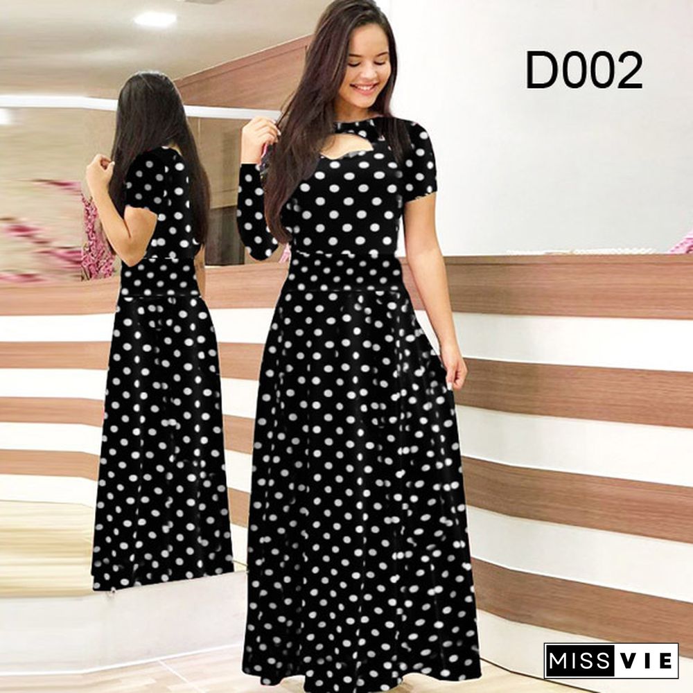 Digital Print Ashion Style Large Skirt Dress Vestido Feminino Vintage Bodycon Maxi Dresses For Women Sexy Dress