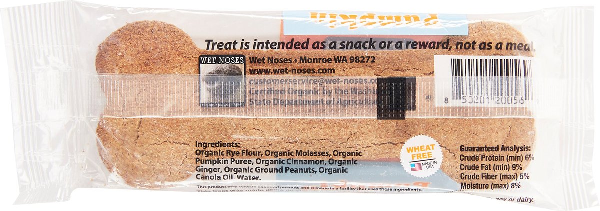 Wet Noses Pumpkin Big Bone Dog Treats