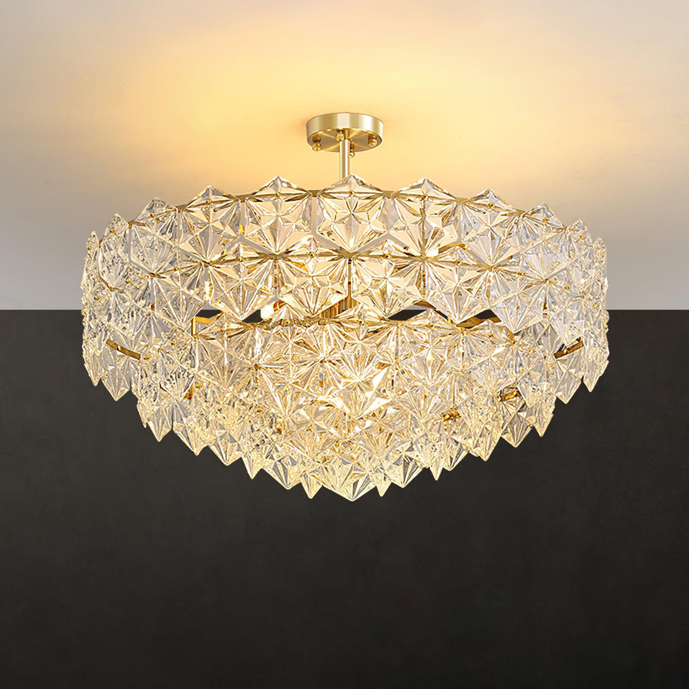 Snowflake Glass Chandelier