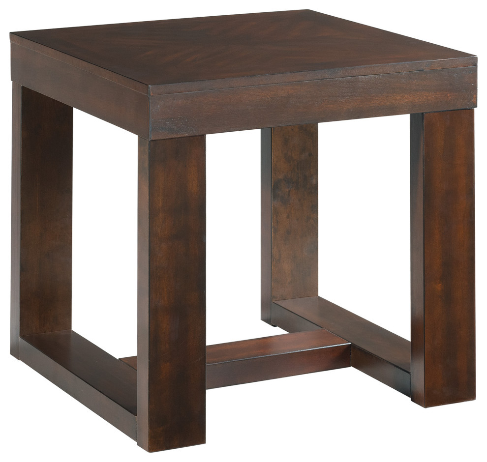 Drew Square End Table   Transitional   Side Tables And End Tables   by Picket House  Houzz