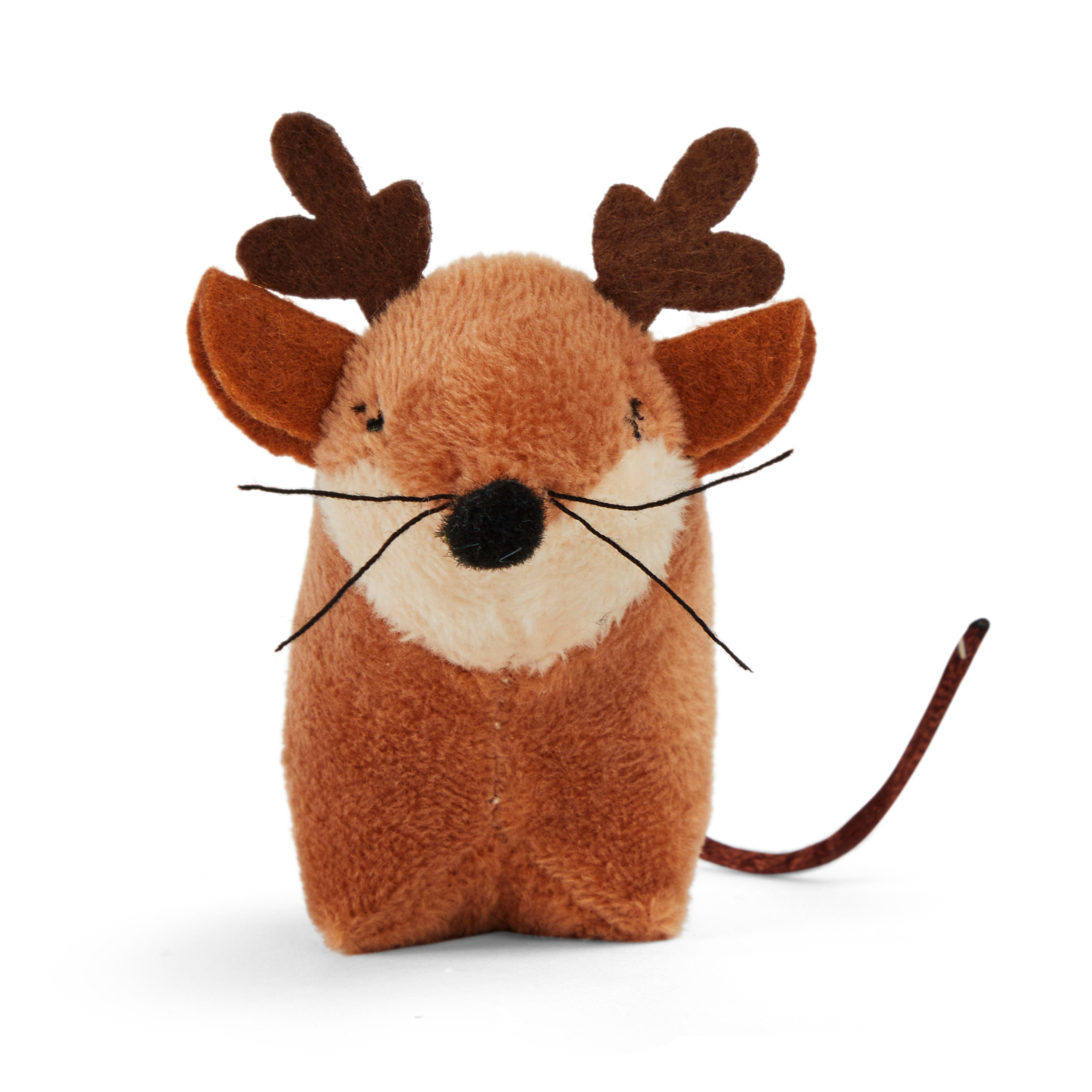 More and Merrier Santa/Reindeer Mice Cat Toy， Pack of 2