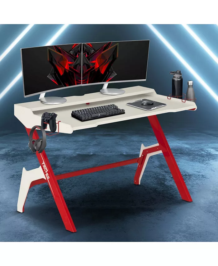 Techni Sport Ergonomic Computer Gaming Desk Workstation