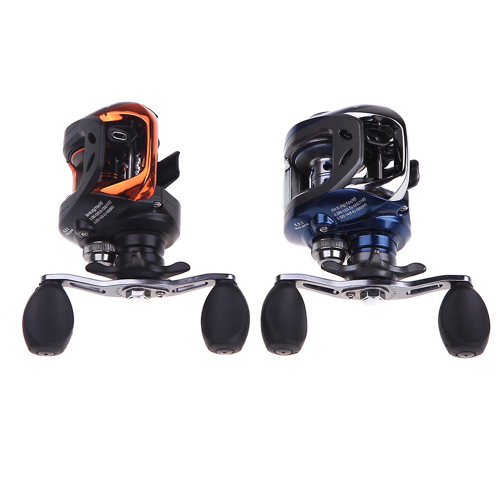 Lixada Af103 10+1bb Ball Bearings Right Hand Bait Casting Fishing Reel High Speed 6.3:1 Blue No.230297