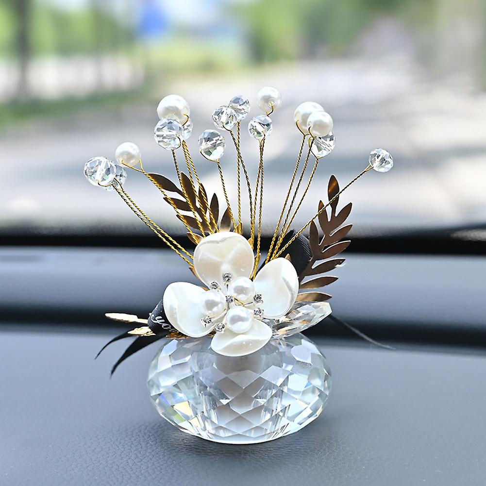 Car Crystal Glass Ornaments Creative Dashboard Desktop Decoration For Office Bedroom Living Room Study Garden Automotive Interior Accessorie