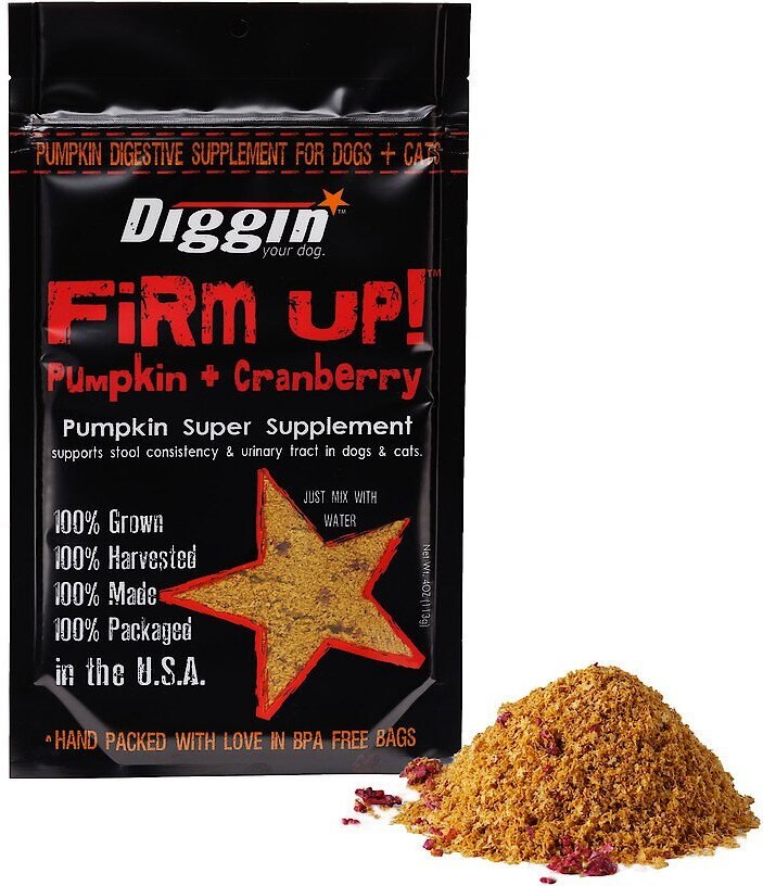 Diggin' Your Dog Firm Up! Pumpkin Plus Cranberry Super Dog and Cat Supplement