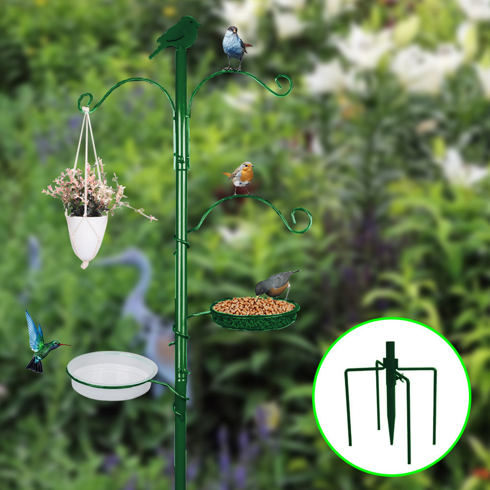 YANZ Bird Feeder Pole， Premium Bird Feeder Stand Outside，Bird Feeding Station Outdoors， 72.8