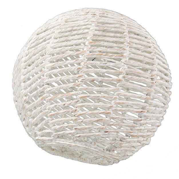 Marlel Round Pendant Shade Lampshades Whitewash Aiden Lane