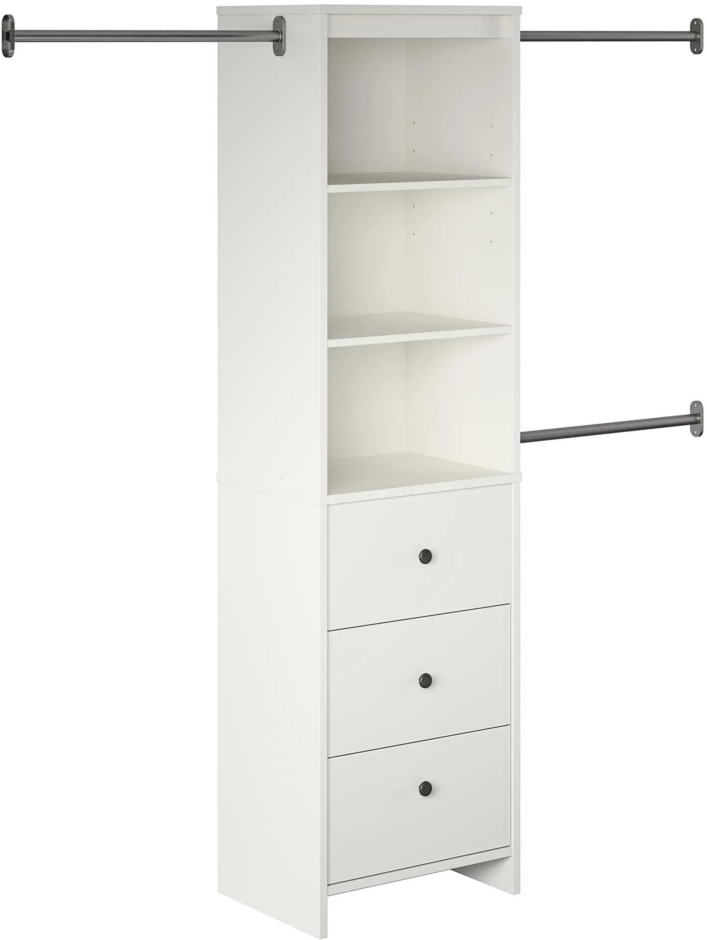 Beckett White Closet Storage Organizer