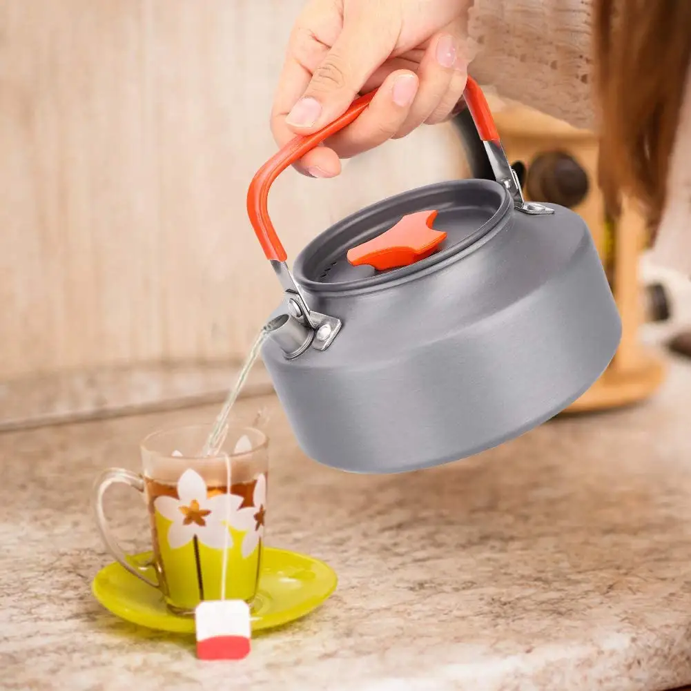 Ultra Light Outdoor Hiking Camping Picnic Water Kettle  Teapot  Coffee Pot   Compact  Quick Heat   Anti scalding