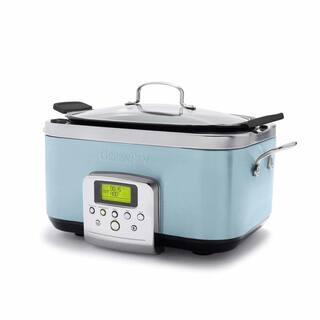 GreenPan Ceramic Nonstick 6 qt. Blue Haze Slow Cooker CC005109-001