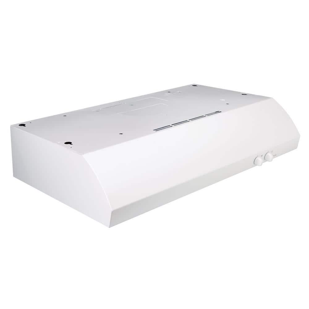 BroanNuTone AR1 Series 30 in 270 Max Blower CFM 4Way Convertible UnderCabinet Range Hood with Light in White