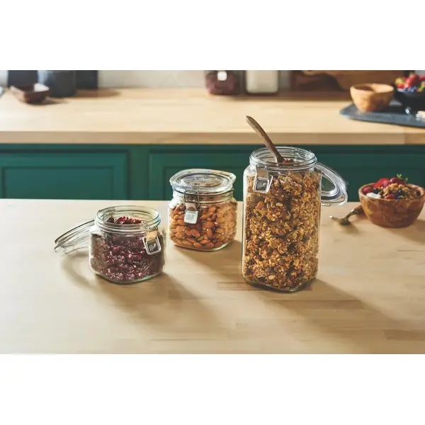 Ball 3-pack Glass Latch Storage Jars