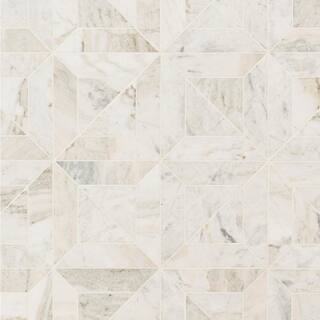 MSI Arabescato Venato White 12 in. x 12 in. x 10mm Honed Mosaic Marble Floor and Wall Tile (10 sq. ft.Case) ARAVEN-ARGHC