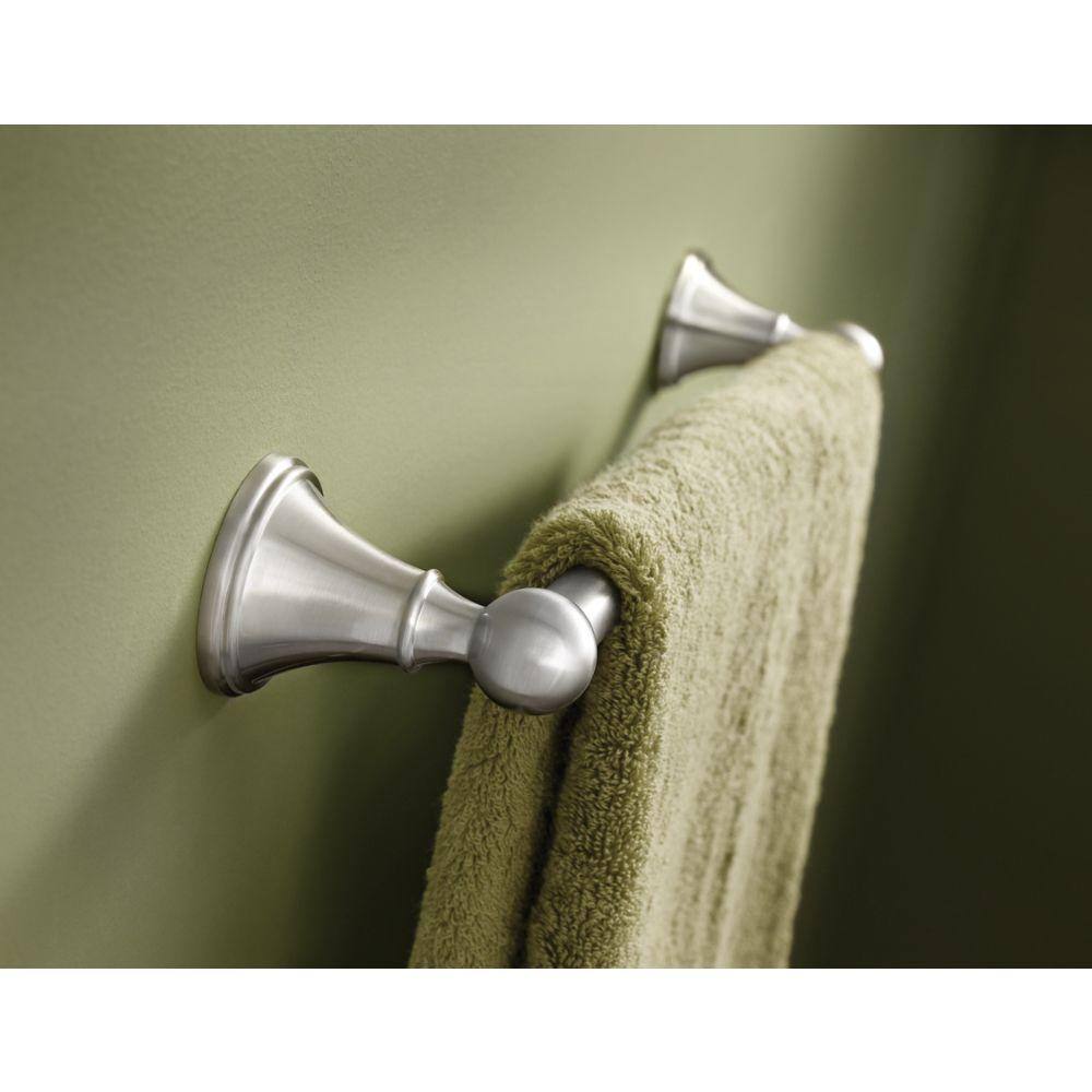 Delta Crestfield 24 in. Towel Bar in SpotShield Brushed Nickel 138031