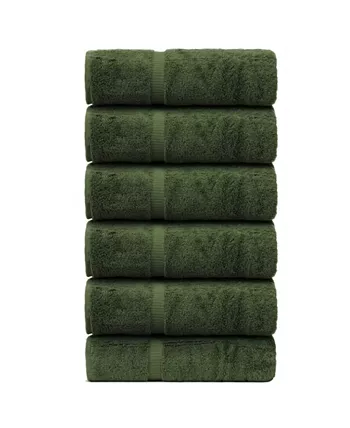 BC Bare Cotton Luxury Hotel Spa Towel Turkish Cotton Hand Towels Set of 6