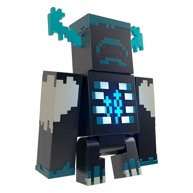 Mattel Minecraft Toys Warden Figure With Lights， Sounds and Accessories