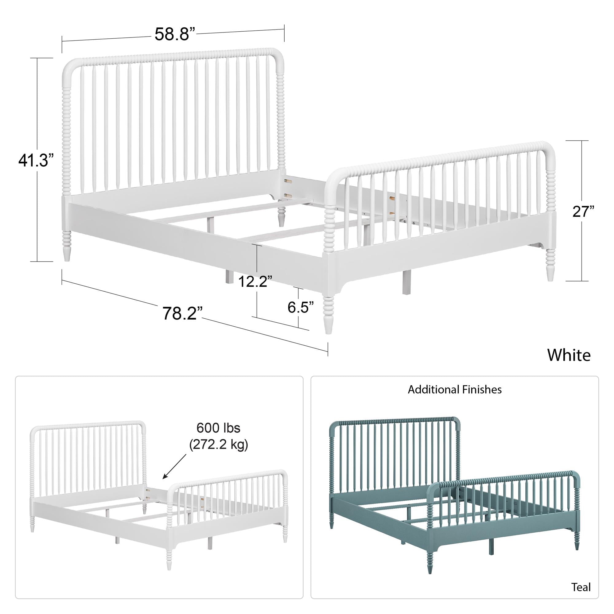 Little Seeds Rowan Valley Linden Full-Size Bed, White