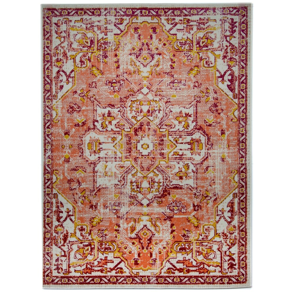 Derya Bohemian Medallion Indoor/ Outdoor Area Rug