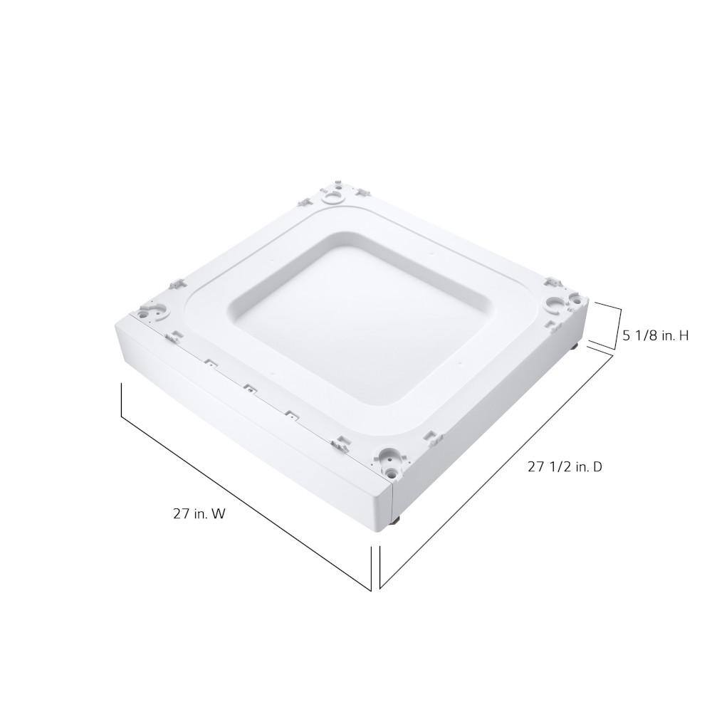 LG 27 in. Short ADA Compliant Laundry Pedestal in White WDPS2W