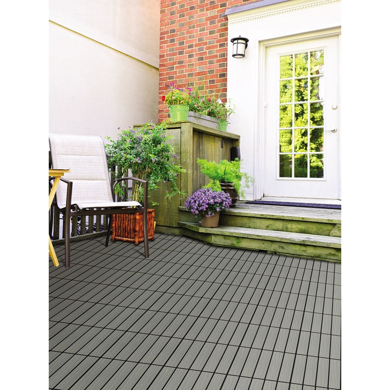 DECK TILE GRAYOAK 6PK