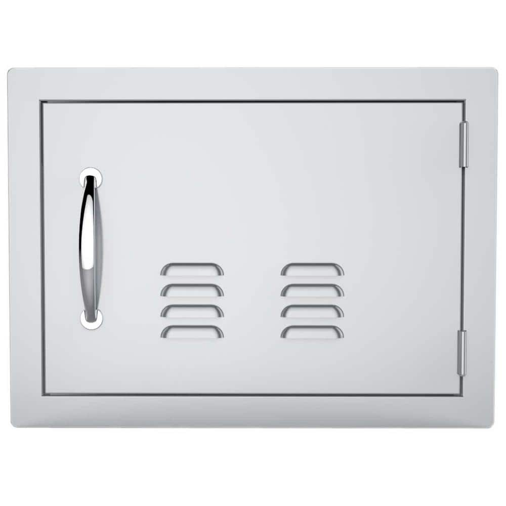 Sunstone Classic Series 14 in. x 20 in. 304 Stainless Steel Horizontal Access Door with Vents A-DH1420