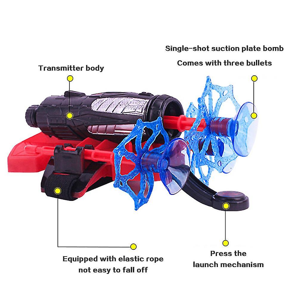 Kids Spider-man Glove Net Shooter Dart Blaster Launcher Spiderman  Toys Gifts