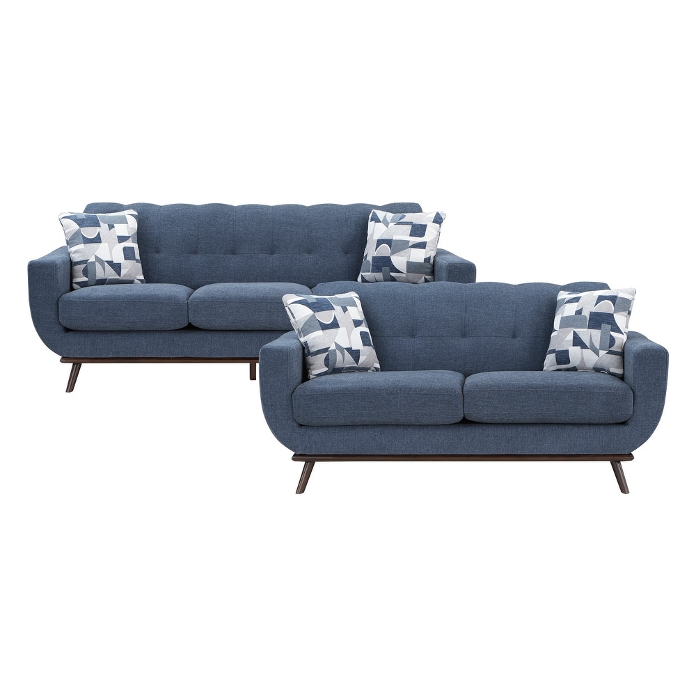 Tarsilla 2 Piece Chenille Living Room Sofa Set