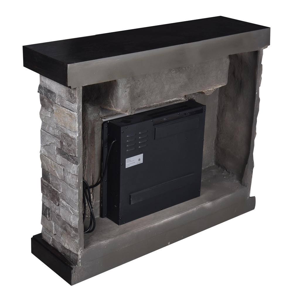 FESTIVO 40 in. Freestanding Electric Fireplace in Gray FFP20163