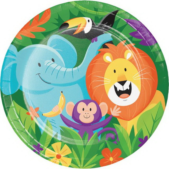 Creative Converting 339765 Jungle Safari Dinner Pl...