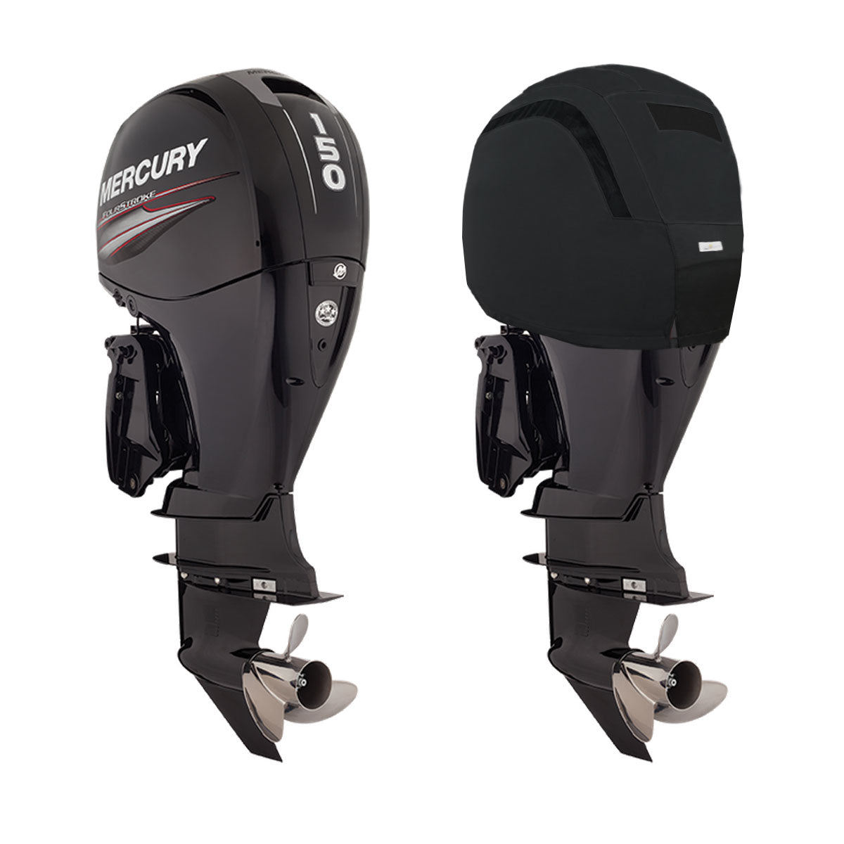 Oceansouth Heavy Duty Vented Cover for Mercury Outboard 4 Stroke 4 Cyl 3.0L - 135HP， 150HP (2011-2023)