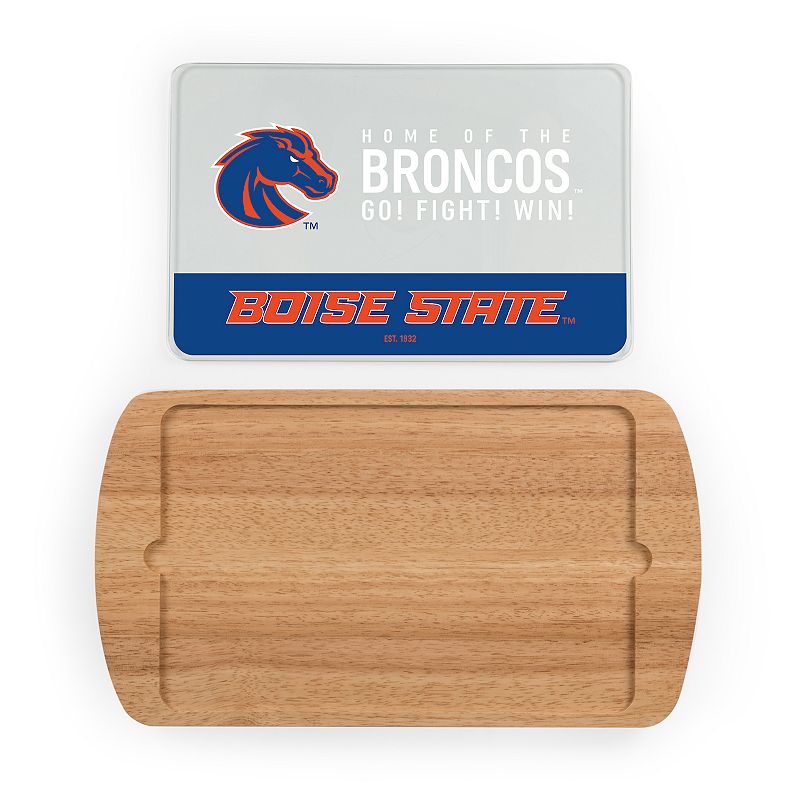 Picnic Time Boise State Broncos Glass Top Serving Tray