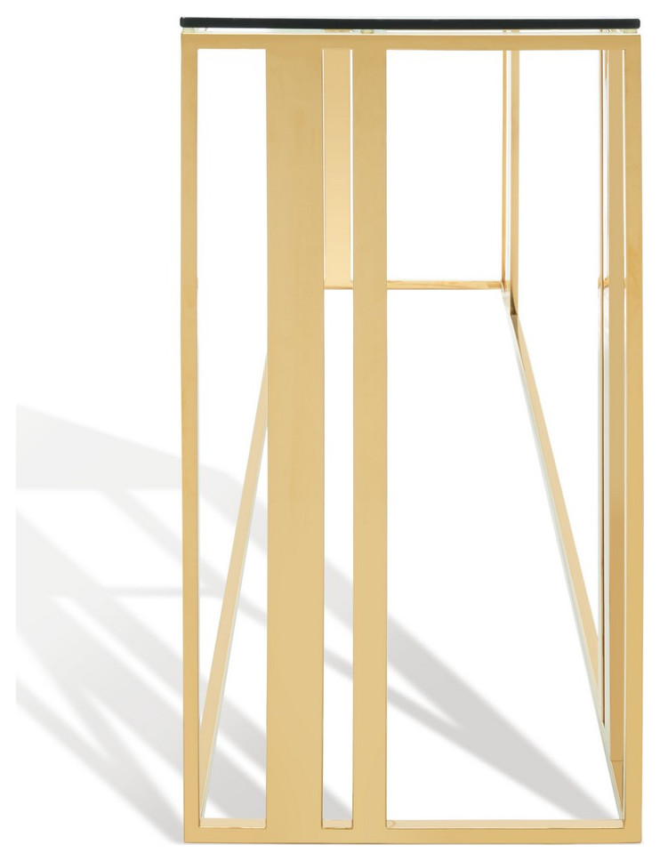 Safavieh Kerrianne Metal Console Table Gold   Contemporary   Console Tables   by Safavieh  Houzz