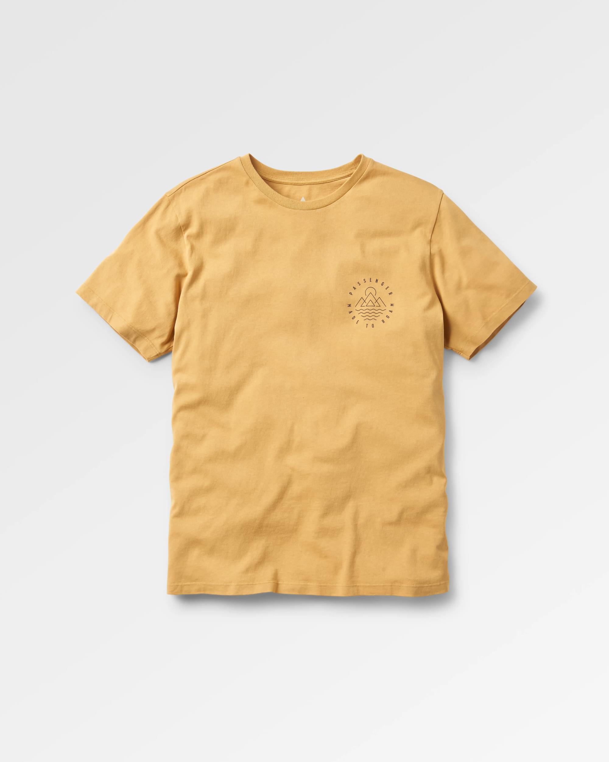 Escapism Recycled Cotton T-Shirt - Mustard Gold