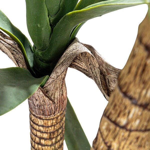 Faux Yucca Tree in Plastic Pot