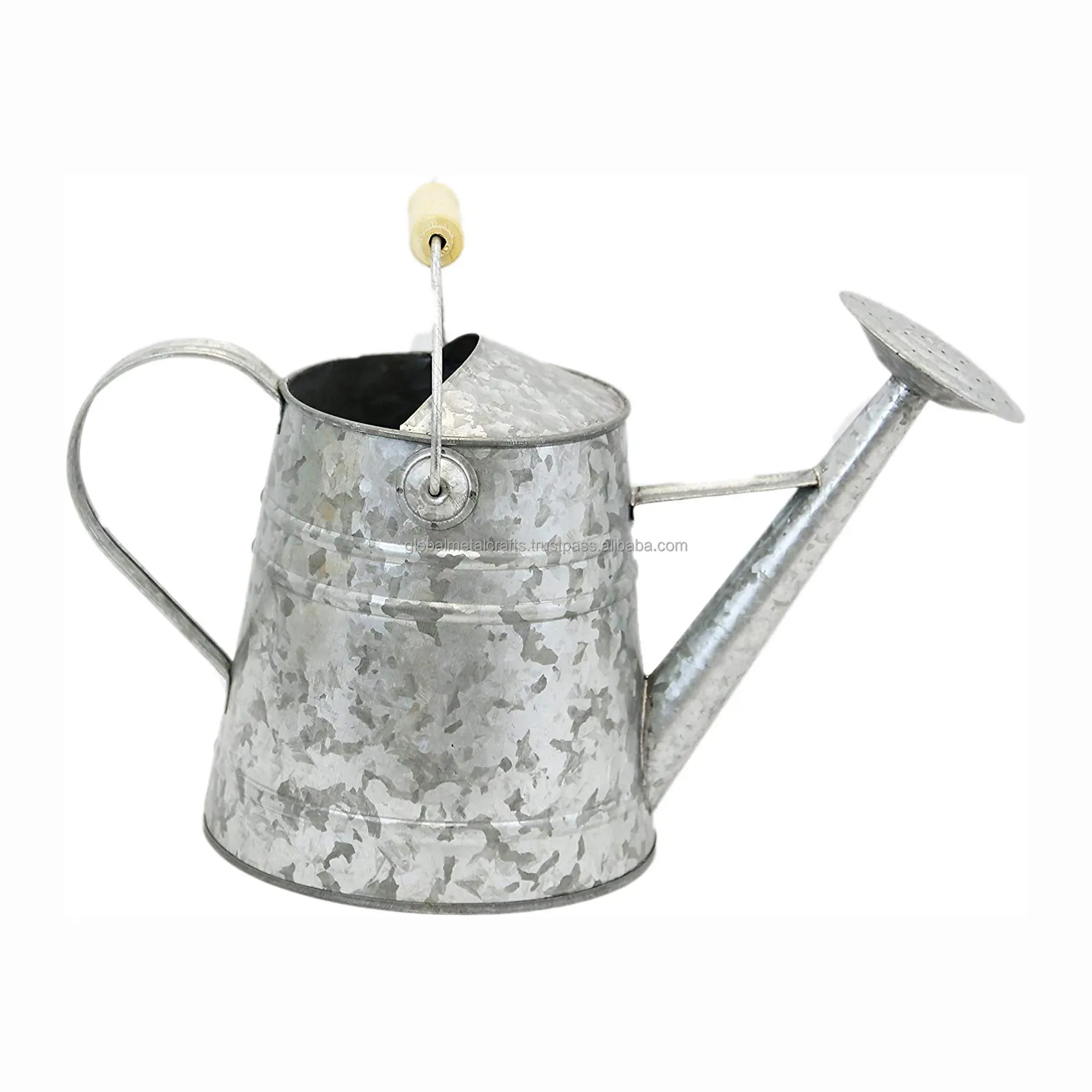 Vintage Galvanized Metal Decorative Watering Can  Garden Watering Can  Gardening Tools