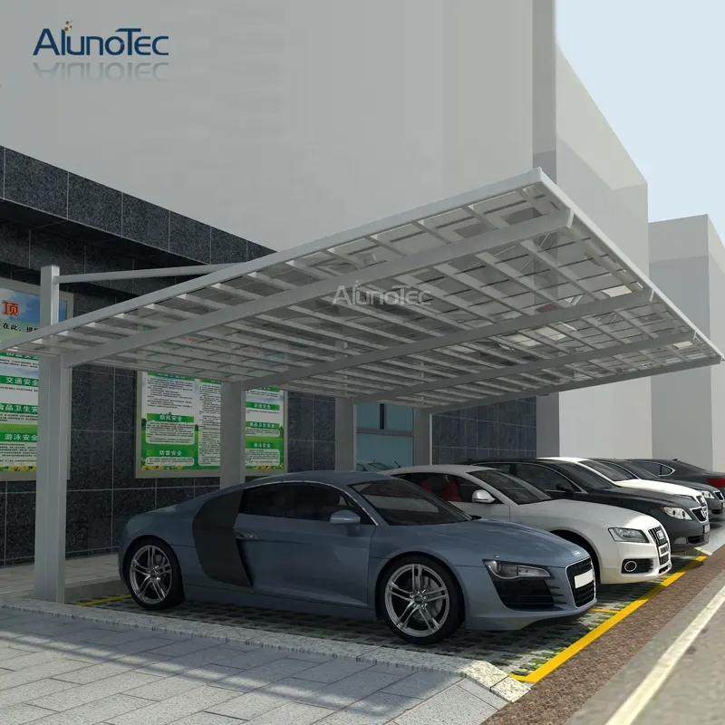 AlunoTec ECO Friendly Customized Terrace Villa Garden Supplies Withstand Snow Wind Carport Car Parking Shed Car Ports