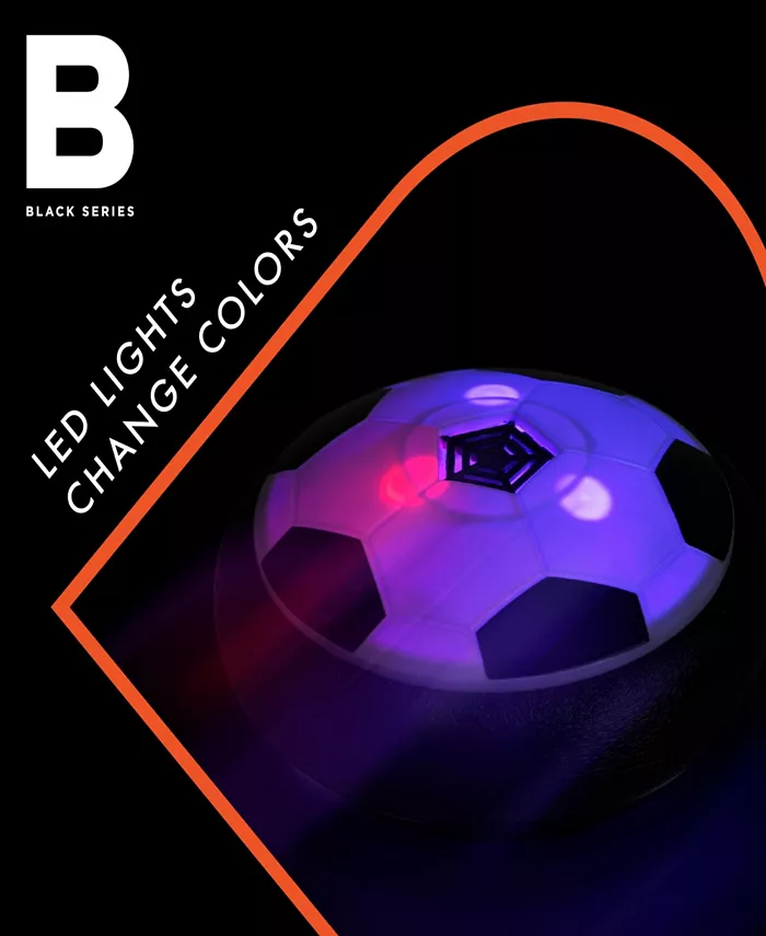 Black Series Hover Air LED Soccer Game with Hover Disc Floats