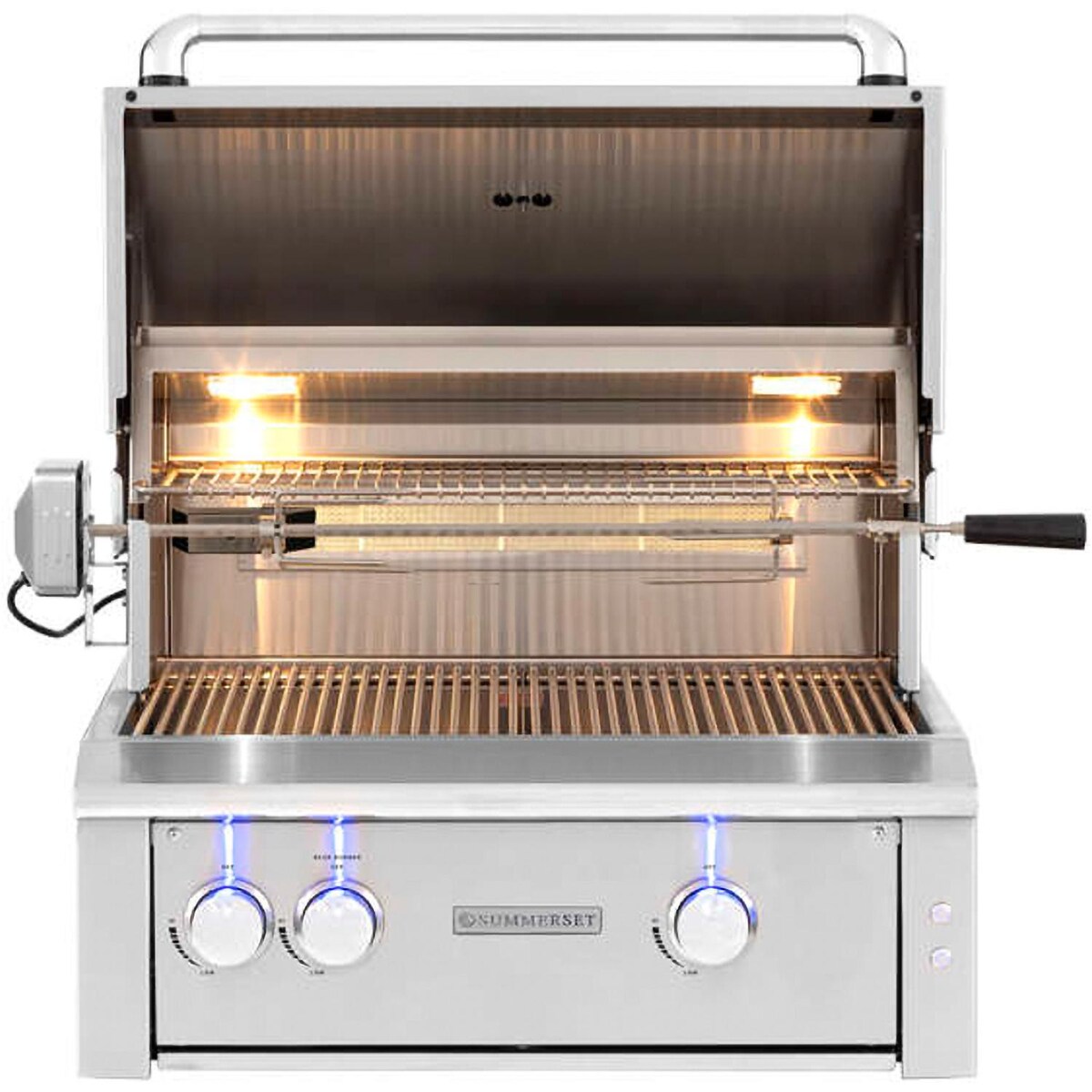 Summerset Alturi 30-Inch 2-Burner Built-In Natural Gas Grill With Stainless Steel Burners and Rotisserie