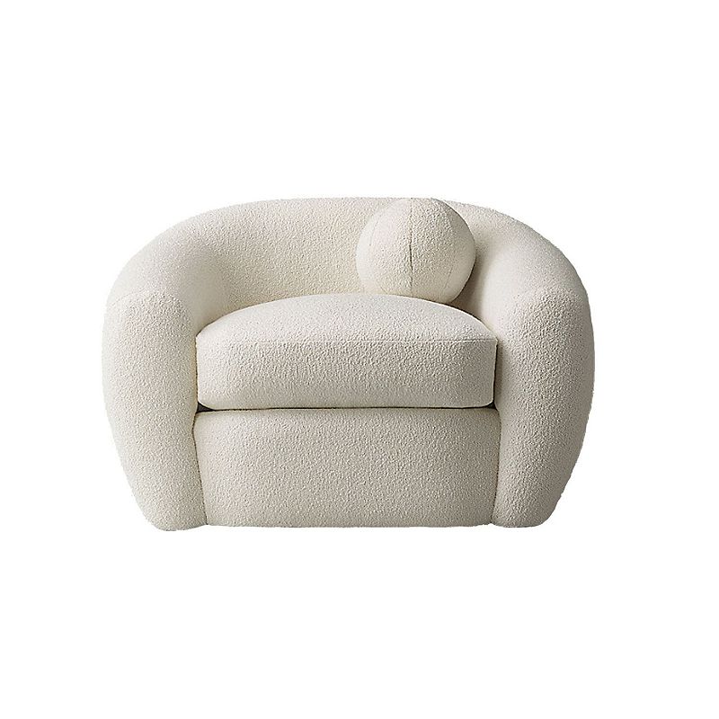 Halo Fabric White Sofa Chair