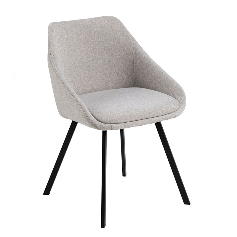 NILES Dining Chair - Beige & Black