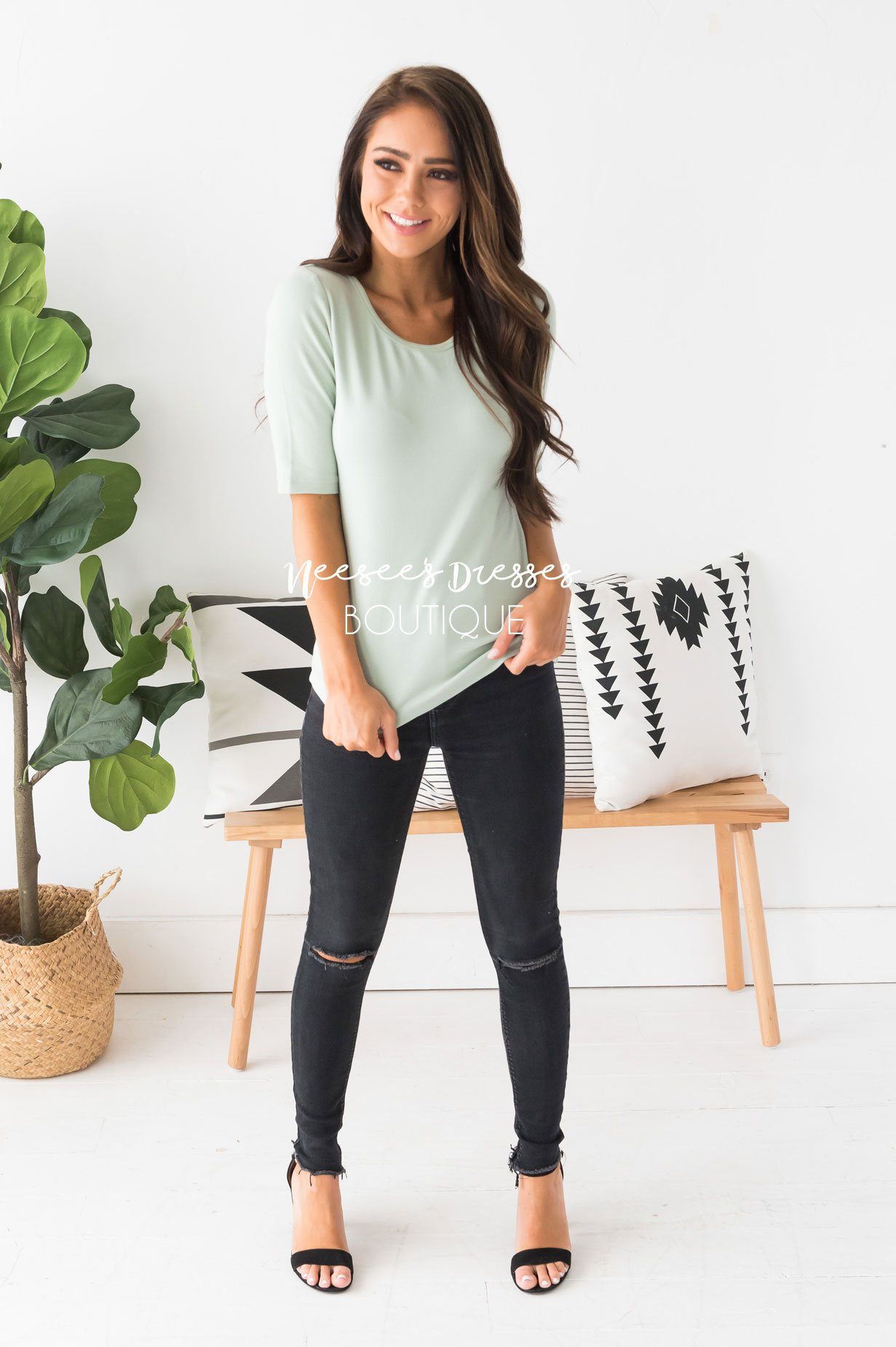 Silky Soft Sage Top