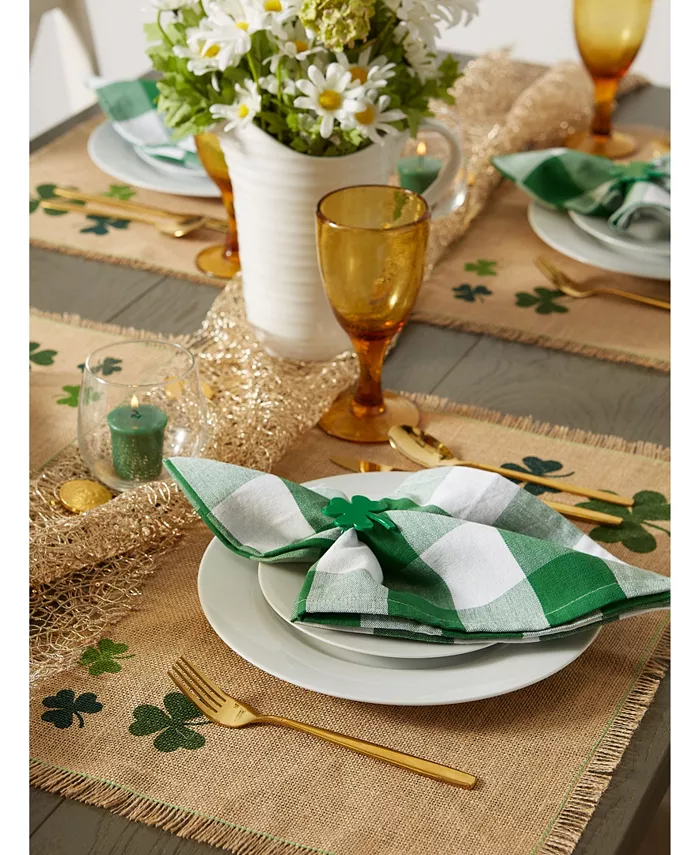 Design Imports Shamrock Jute Placemat Set of 6