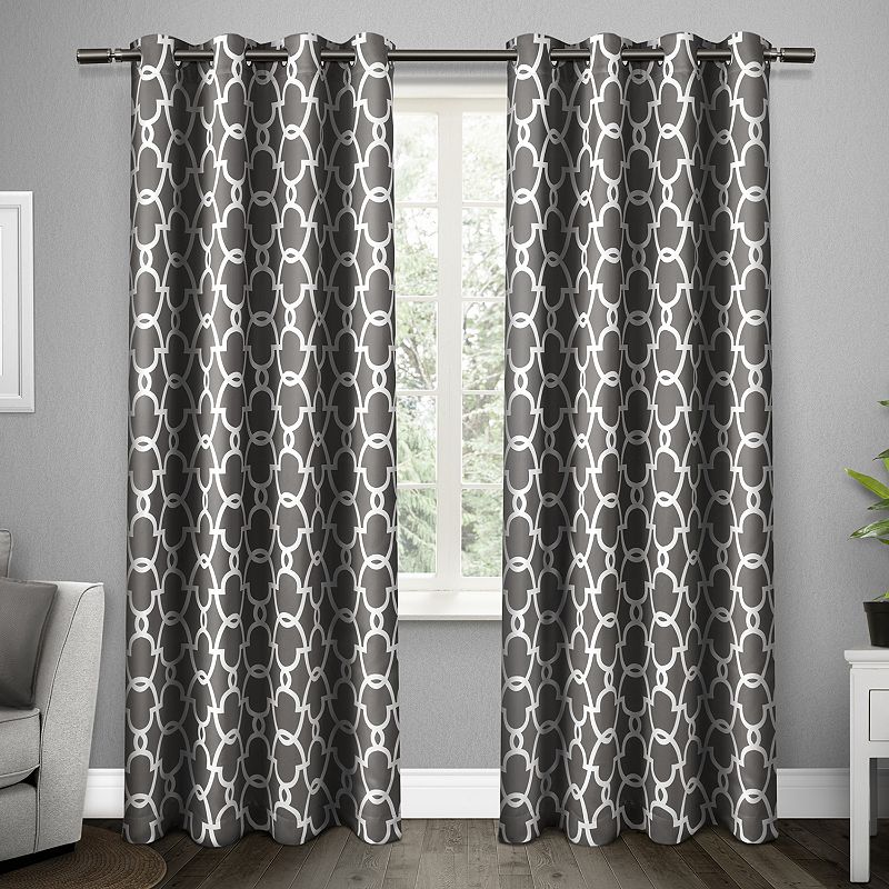 Exclusive Home 2-pack Gates Sateen Woven Blackout Window Curtains