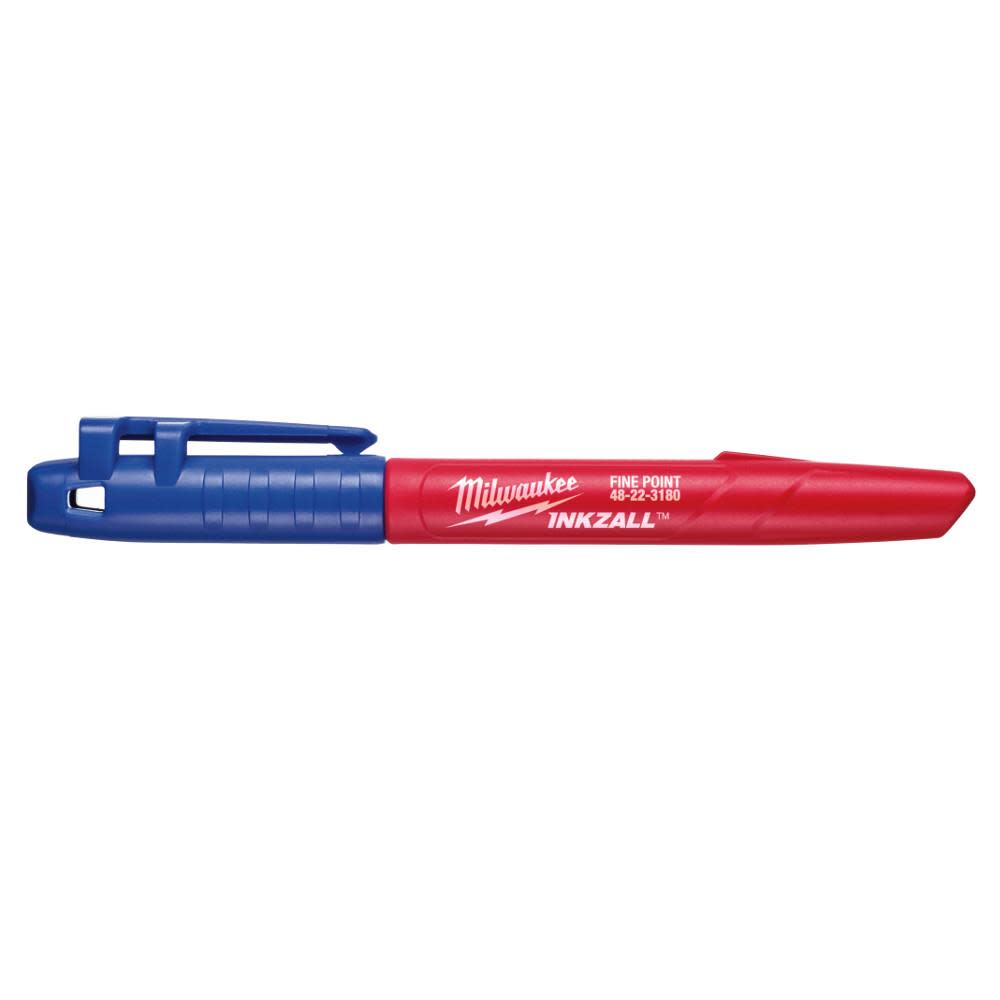 Milwaukee INKZALL Blue Fine Point Marker 48-22-3180 from Milwaukee