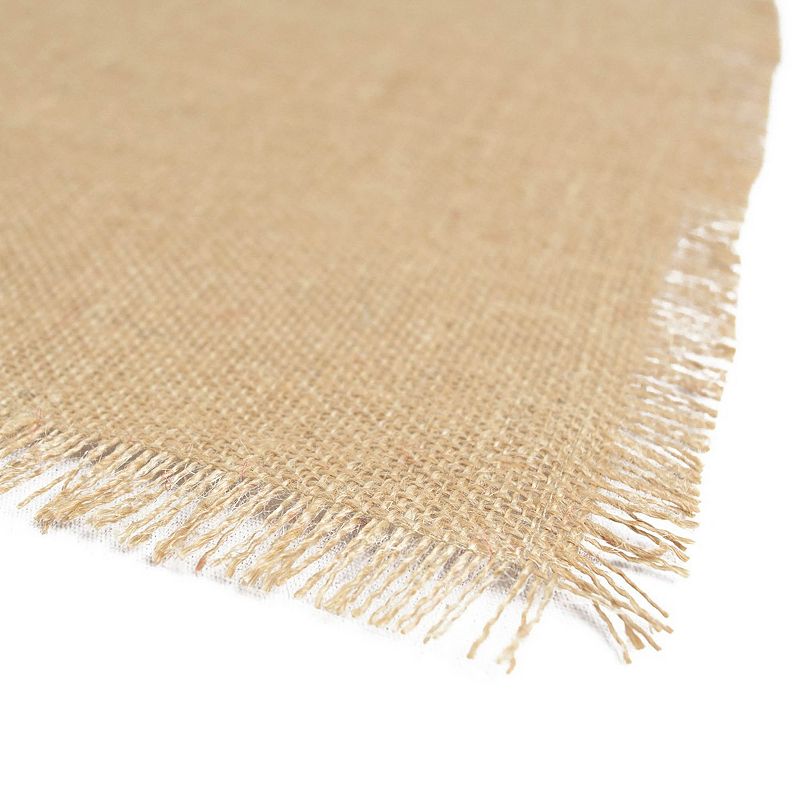 15 x 74 Brown Rectangular Table Runner with Fringe Border