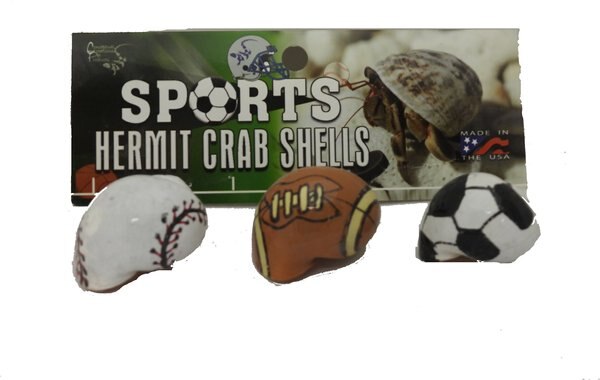 CC Pet Sporty Hermit Crab Shells， 2 count