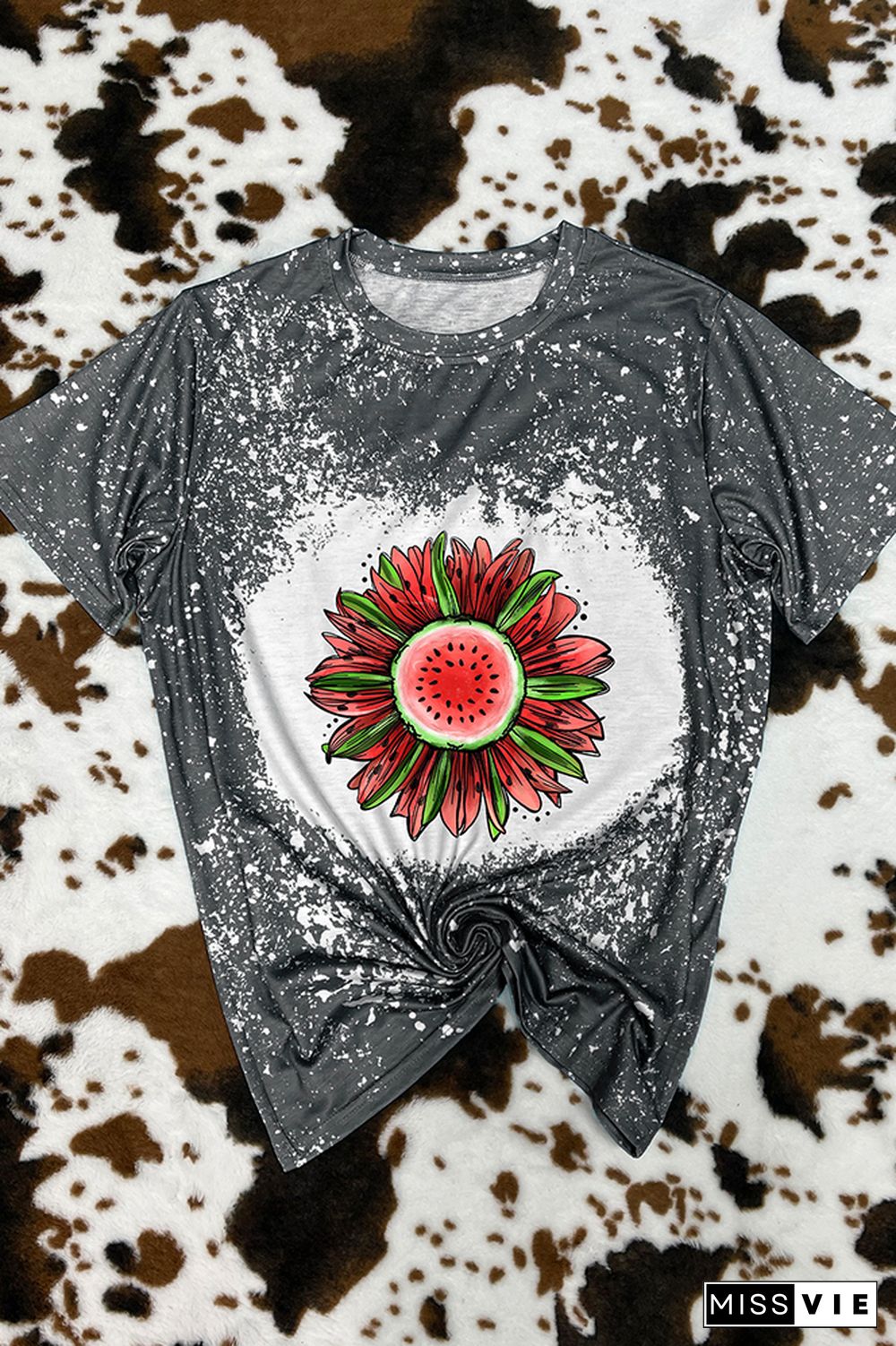 Watermelon Sunflower Graphic Tee Wholesale