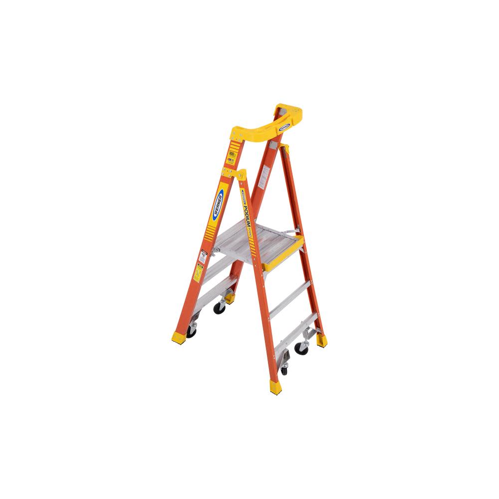 Podium 3-ft Fiberglass 300-lb Type IA Platform Ladder ;