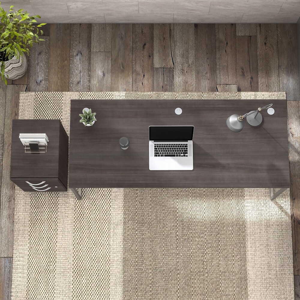 Hybrid 72W x 30D Computer Desk with Drawers by Bush Business Furniture